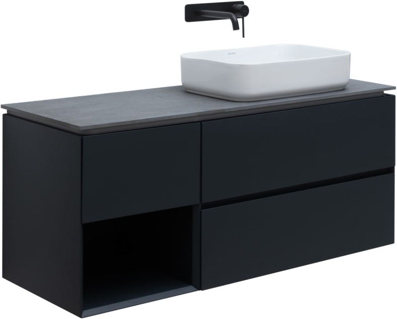 Тумба под раковину Allen Brau Infinity 120 R черный матовый 1.21007.AM - 1