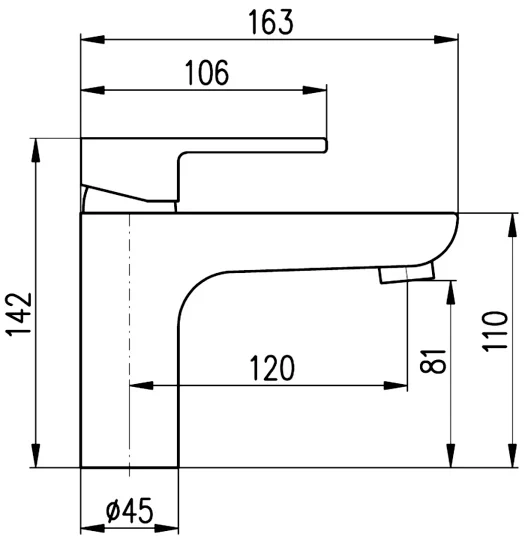 Смеситель для раковины Rav Slezak Vltava черный матовый VT427.5KCMAT - 2