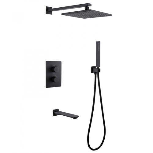 Душевая система Abber Weiss Insel черный, матовый  AF8050B - 0