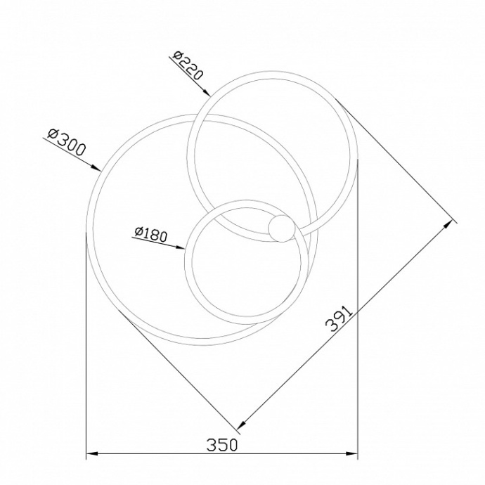 Светильник на штанге Escada Contour 10213/2LED BL Chrome - 2