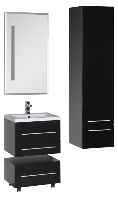 Тумба Aquanet Нота 58 подкатная, черная 00170731 - 19