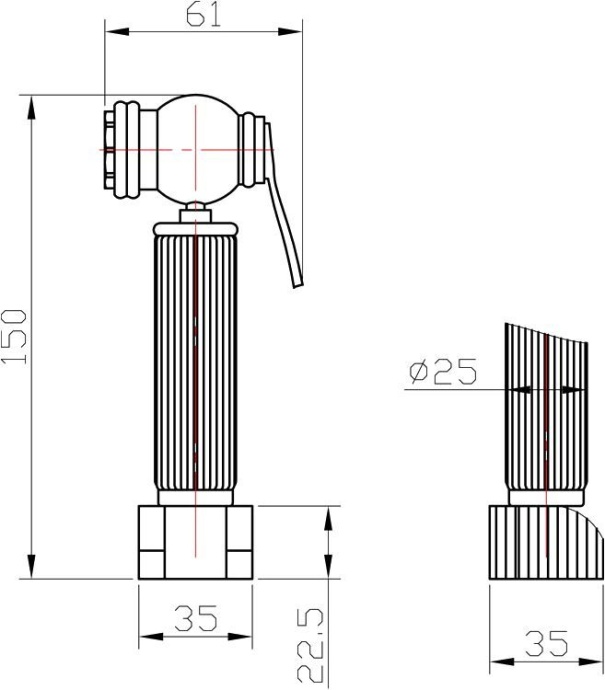 Гигиенический душ Zorg Antic AZR 3 LB SL - 3