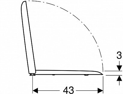 500.837.01.1 GEBERIT сиденье для унитаза ICON Square, с микр., быстроразъемные петли (белый) - 1