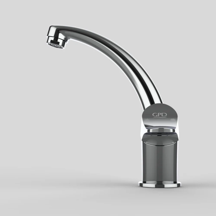 Смеситель для раковины GPD Florus хром MTL170 - 4