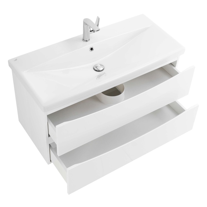 Тумба с раковиной BelBagno Marino-Cer 80 белый  - 4