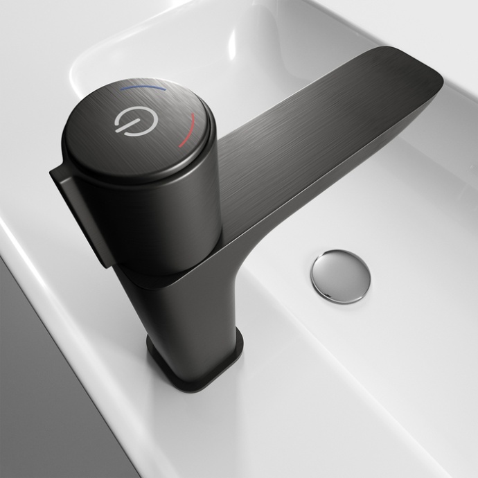 Смеситель Iddis Slide для раковины, графитовый SLIGMBTi01 - 7