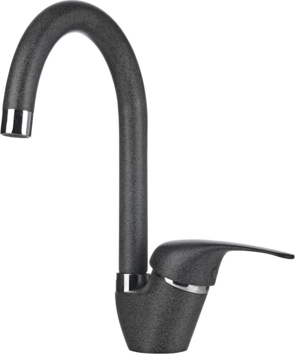 Смеситель Granula GR-1024 графит, для кухонной мойки - 0