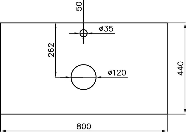 Тумба для комплекта Style Line Монако 80 Plus, осина белая ЛС-00000634 - 3