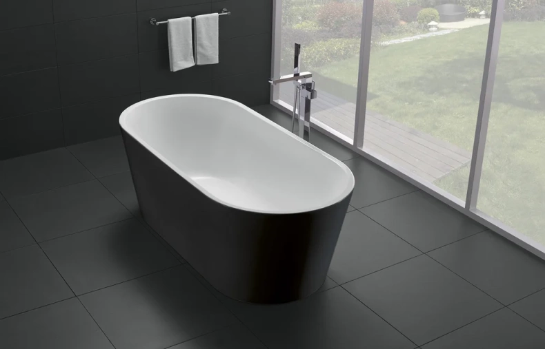 Акриловая ванна BelBagno 180х80 черный, матовый  BB71-1800-NERO-W0 - 1