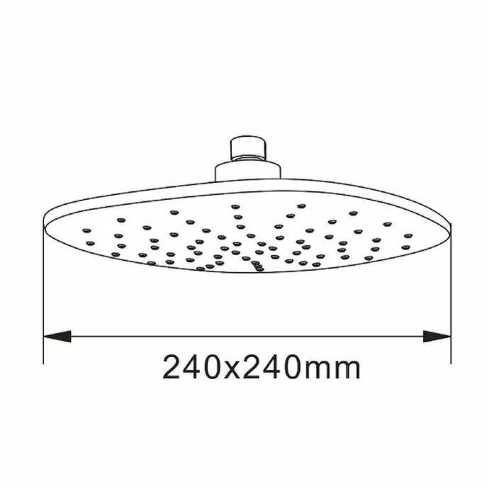 Верхний душ Agger Marine хром ATS05 - 3