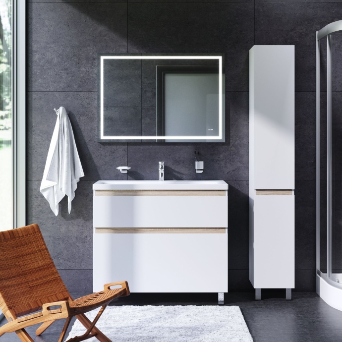 Зеркало AM.PM Gem 100 с подсветкой по периметру M91AMOX1001WG - 1