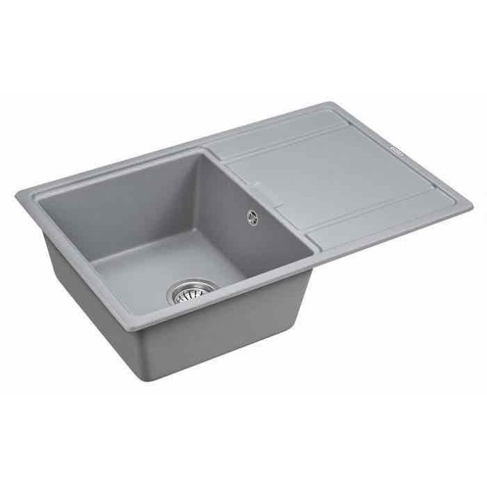 Мойка кухонная Paulmark Flugen 78 серый матовый PM217850-GRM - 1