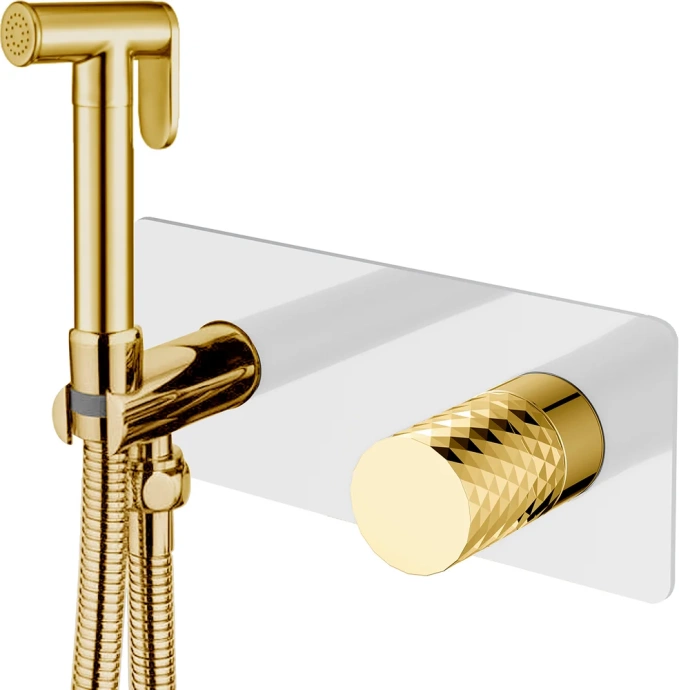 Гигиенический душ Boheme Stick white, diamond gold  127-WG - 0