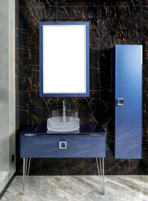 Тумба под раковину Armadi Art Lucido 80 синий 770-080-BL - 1