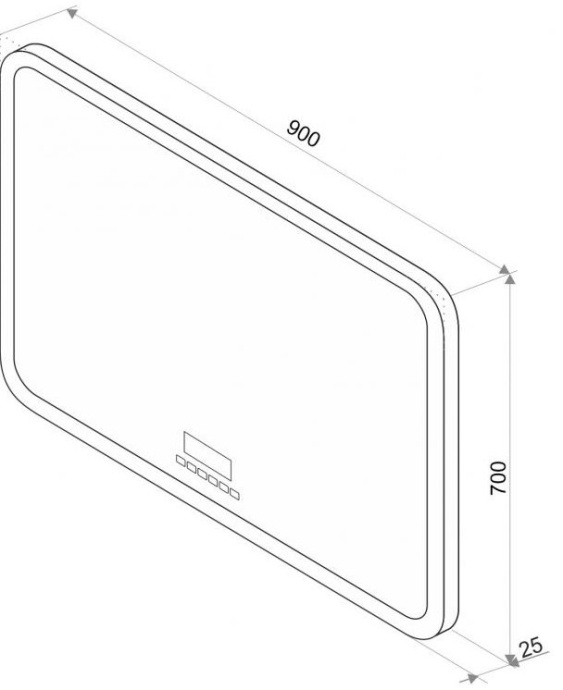 Зеркало Misty Стайл D Lux 90 ЗЛП448 - 5
