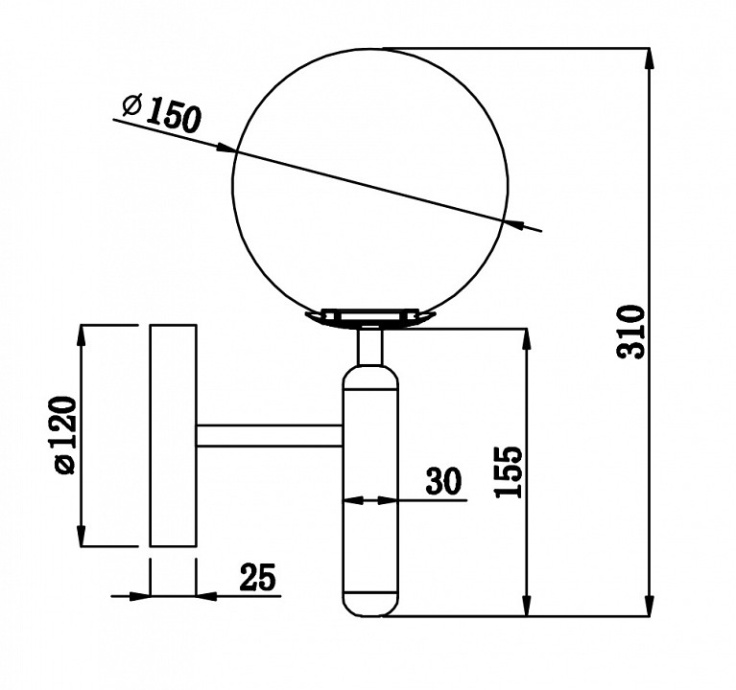 Бра Freya Zelda FR5122WL-01BS - 1