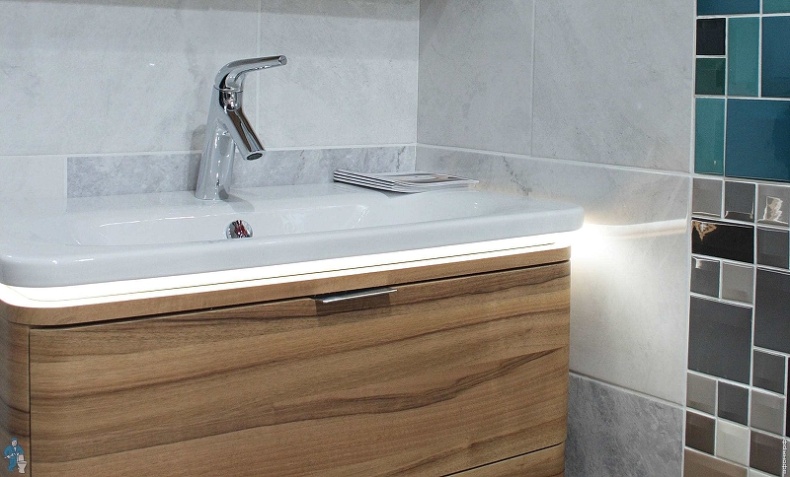 Тумба с раковиной VitrA Nest 80 светлое дерево 56147 - 2