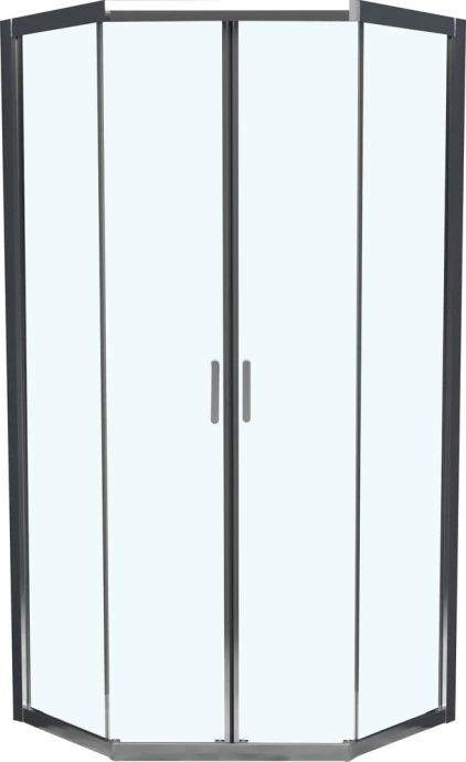 Душевой уголок BelBagno Uno 90х90 хром  UNO-195-P-2-90-C-Cr - 1