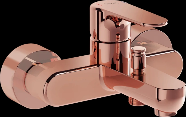 Смеситель для ванны с душем VitrA Root Round медный A4272526EXP - 0