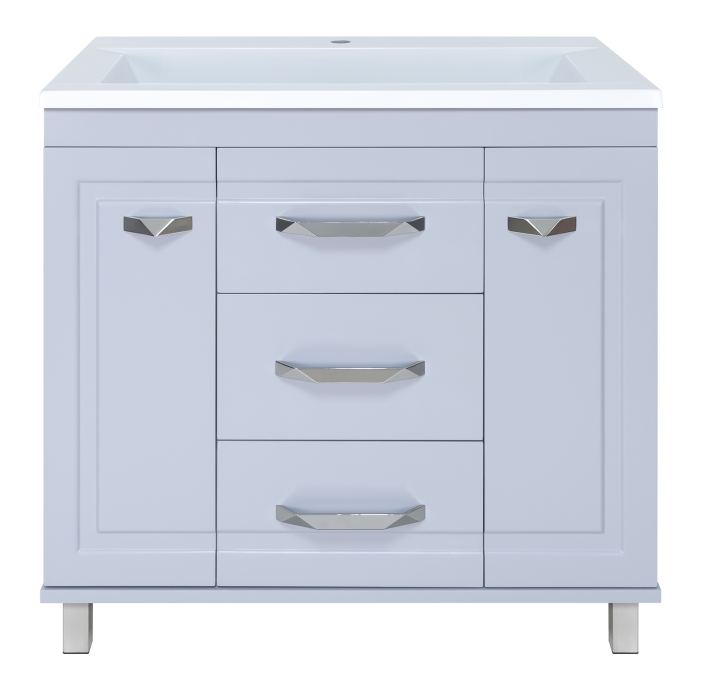 Терра - 90 Тумба с 3 ящ. серая П-Тер01090-01503Я - 0