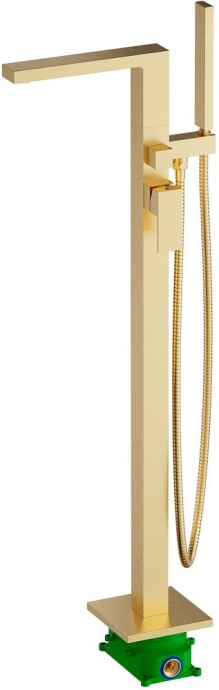 Смеситель Timo Selene 2210/17Y-CR золото, напольный, для ванны с душем - 1