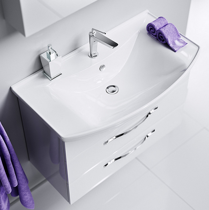 Мебельная раковина Aqwella Стиль 75 белая 4620008197470 - 1