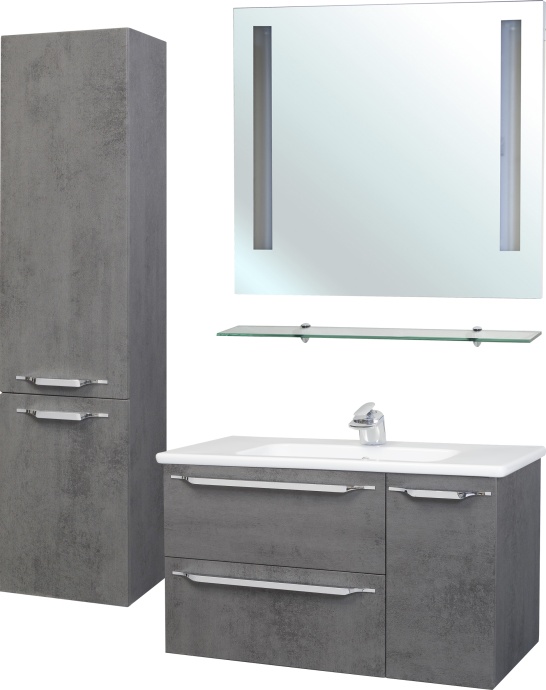 Шкаф-пенал Bellezza Луиджи 35 L серый 4629204182426 - 2