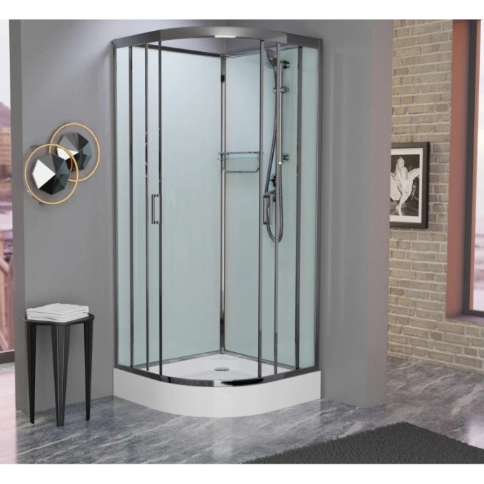 Душевая кабина Frank Brilliant 120х120 хром стекло прозрачное 162009 - 1