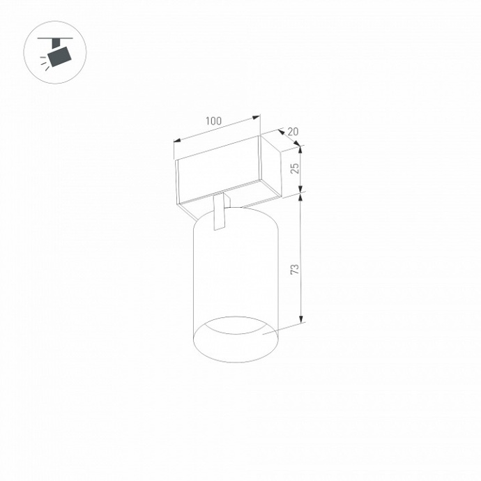 Трековый светодиодный светильник Arlight Mag-Spot-25-R65-5W Warm3000 033676 - 7