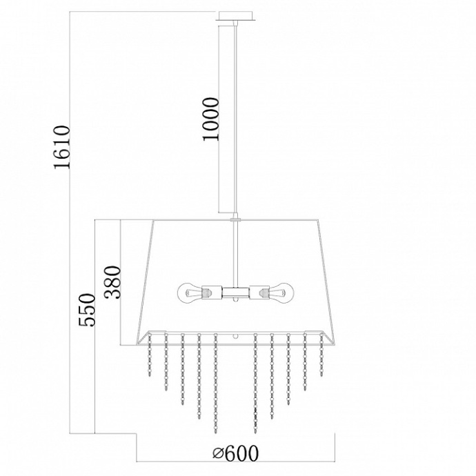 Подвесной светильник Escada Charm 652/5S Black - 2