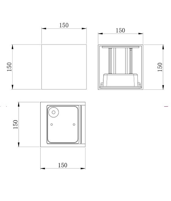 Уличный настенный светодиодный светильник Maytoni Fulton O572WL-L20B3K - 3