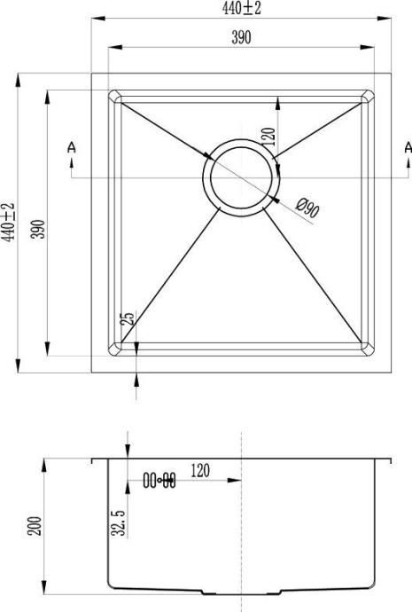 Мойка кухонная Zorg Inox RX RX-4444 - 1