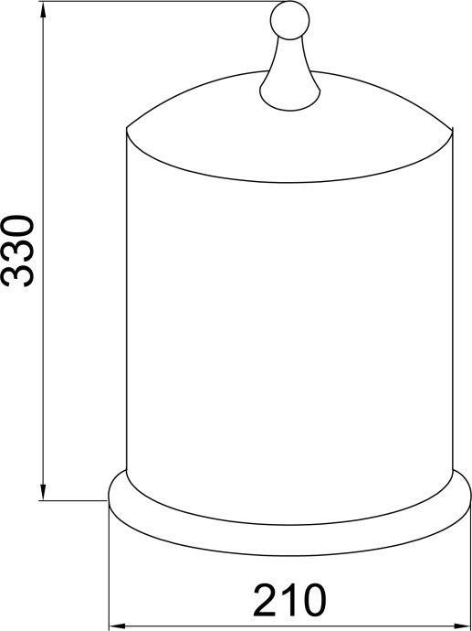 Мусорное ведро Boheme Imperiale 10408 - 1