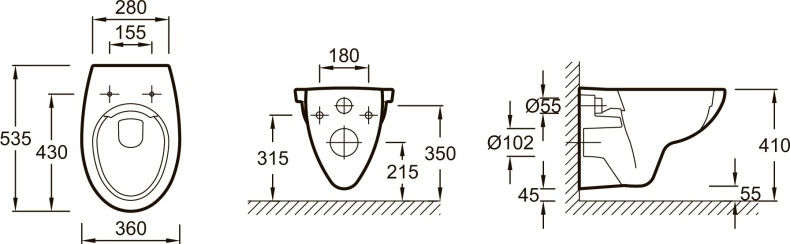 Комплект Jacob Delafon Patio E29025-NF-M13 кнопка хром - 6