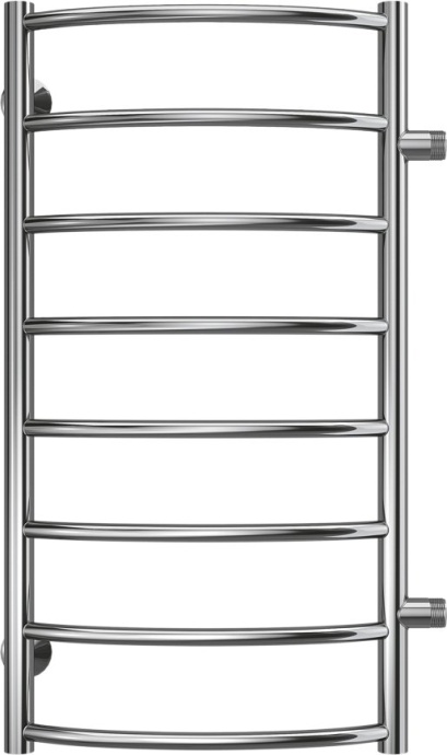 Водяной полотенцесушитель Terminus Классик П8 400x800 Хром боковое подключение 4670078530233 - 0
