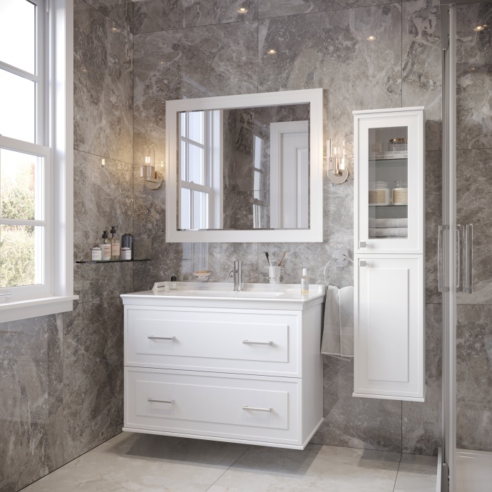 Шкаф-пенал STWORKI Хадстен R, белый С16831 - 9