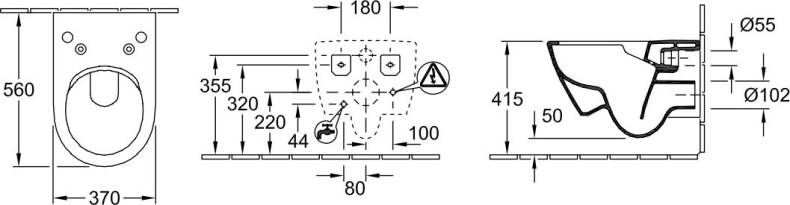 Унитаз подвесной Villeroy & Boch Subway 2.0 5614 R5R1 alpin - 8