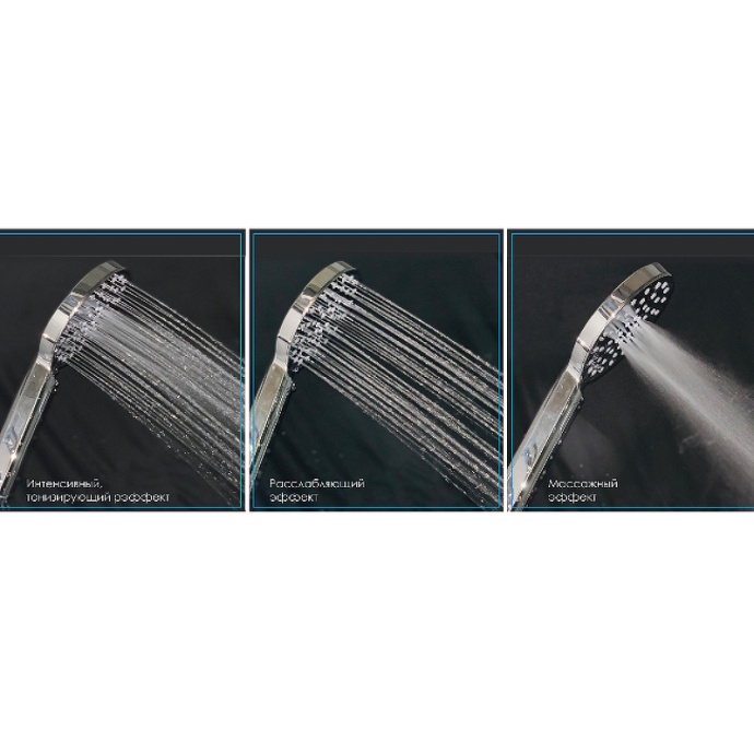 Душевая кабина Royal Bath HK 90x90 профиль белый стекло прозрачное задняя стенка черная RB90HK5-BT - 2