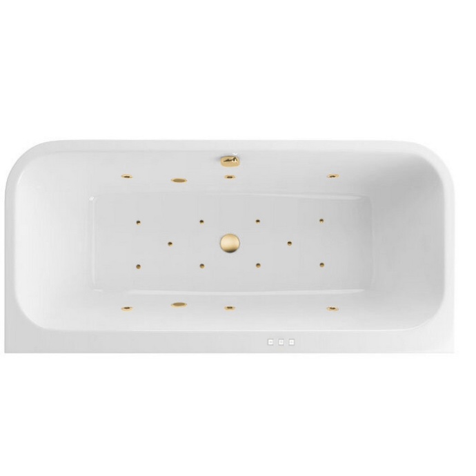 Ванна акриловая Excellent Arana Relax 180х85 с гидромассажем белый - золото WAEX.ARA18.RELAX.GL - 0