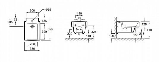 Биде подвесное Jacob Delafon Terrace EMA0002 EMA0002-00 - 1