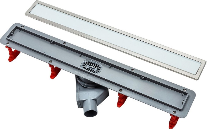 Душевой лоток Pestan Confluo Premium Line 850 белое стекло/сталь 13000285 - 1