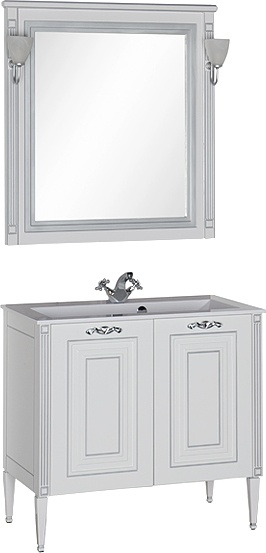 Тумба с раковиной Aquanet Паола 90 белая 181762 - 2