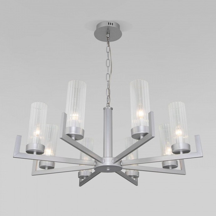 Подвесная люстра Eurosvet Arganie 60133/8 серебро - 3