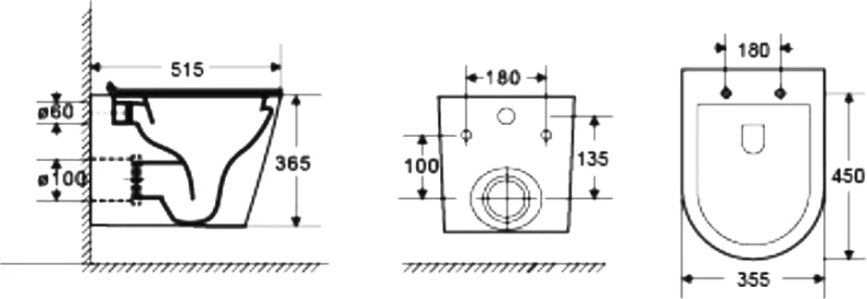 Комплект Weltwasser AMBERG 506 + SALZBACH 004 MT-GR + AMBERG RD-WT  10000006850 - 6
