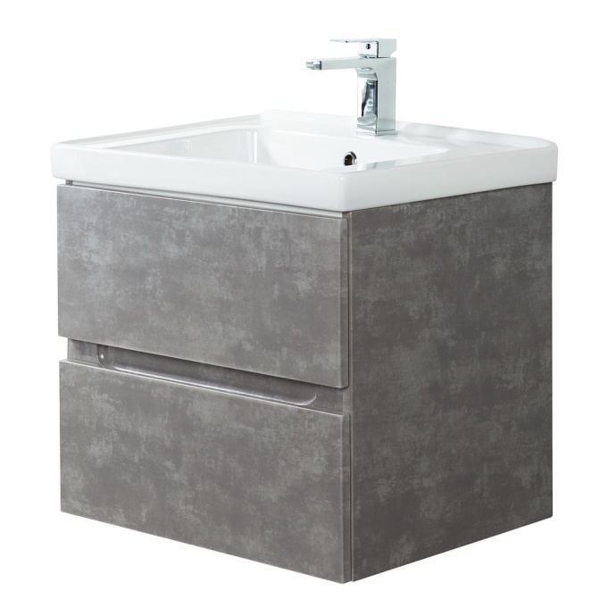 TECHNO База под раковину подвесная с двумя выкатными ящиками, АЙС Какао AM-Techno-700-2C-SO-FC305 - 2