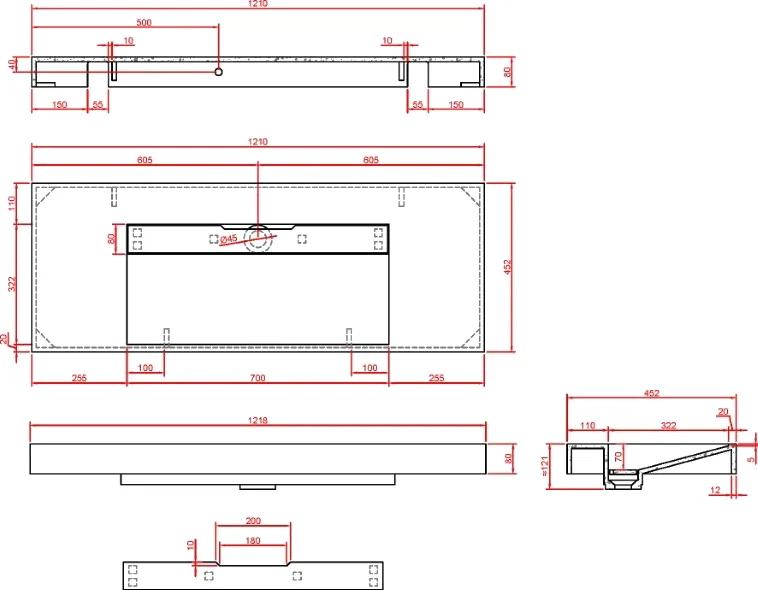 Раковина - столешница Art Flat 120 белый 859-120-CLCT - 4