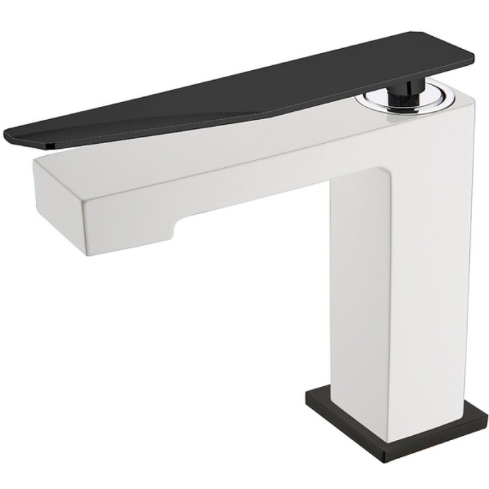 Смеситель для раковины Boheme Q белый - черный 141-WB.2 - 0