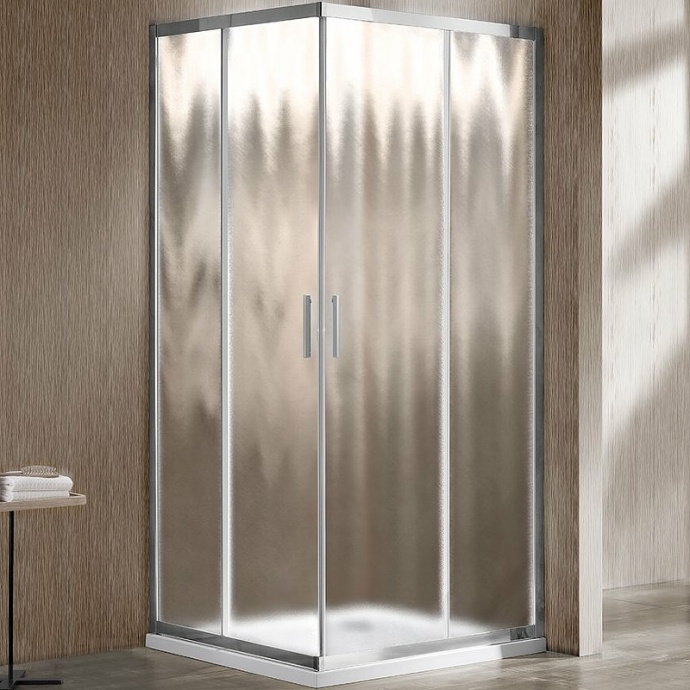 Душевой уголок Vincea Garda 120х100 хром стекло рифленое VSS-1G1012CH - 0