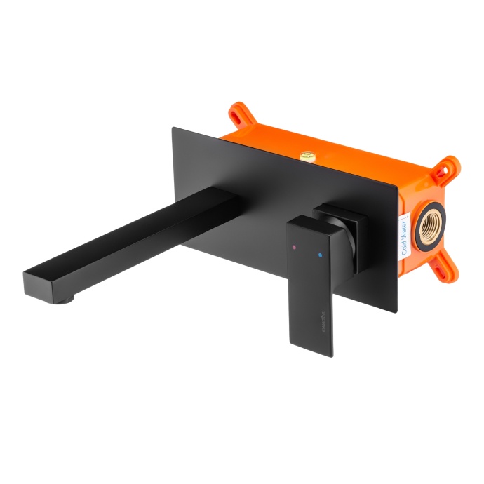 Swedbe Platta Смеситель для раковины встраиваемый в монтажном боксе, цвет: черный 5501B - 2