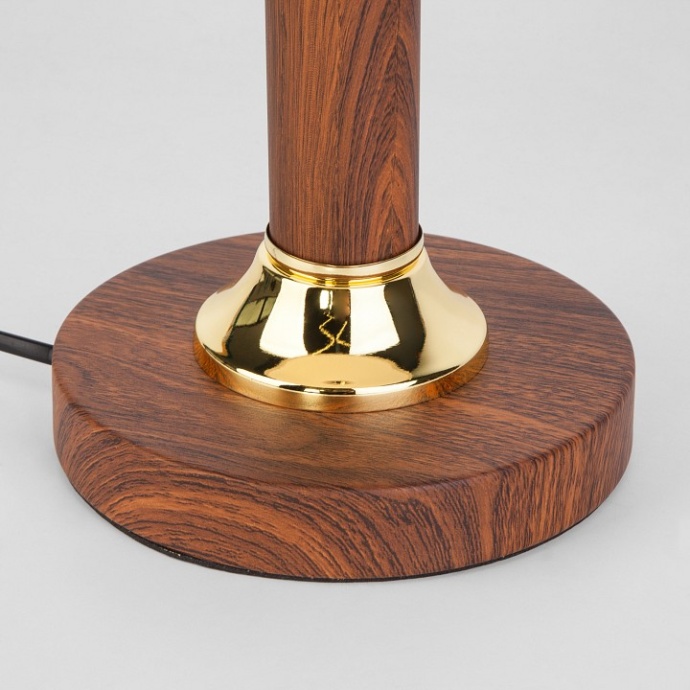 Настольная лампа декоративная Eurosvet Lorenzo 60019/1 орех - 1